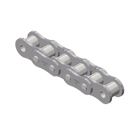 Maxco Chain 40Riv ASME/ANSI StdRllrChn SglStrnd 100Ft Reel 1/2" Pit, 40Hmr100, PK100 40HMR100